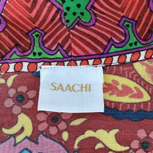 Saachi Long Kimono Duster Paisley OS Boho Dopamine Colorful Artsy‎ - Picture 8 of 11